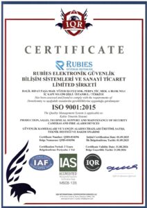 İSO 9001-2015 RUBİES GÜVENLİK SİSTEMLERİ